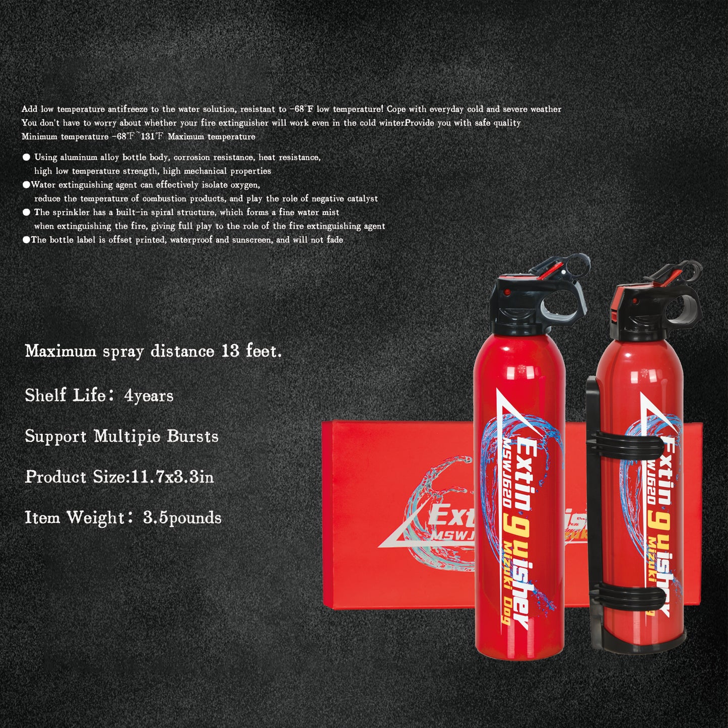Water based fire extinguisher
